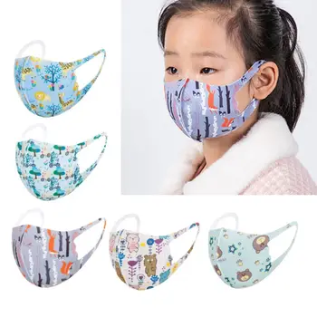 

10Pcs Kids Cartoon Sponge Anti Pollution Mouth Mask Washable Anti Dust Protective Reusable Cold Prevention Mask Children