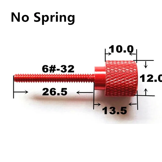 6#-32 пружины из алюминиевого сплава, не штыревые болты, ручная резьба, барашковые винты, красочные для компьютера, водяное охлаждение, видеокарта
