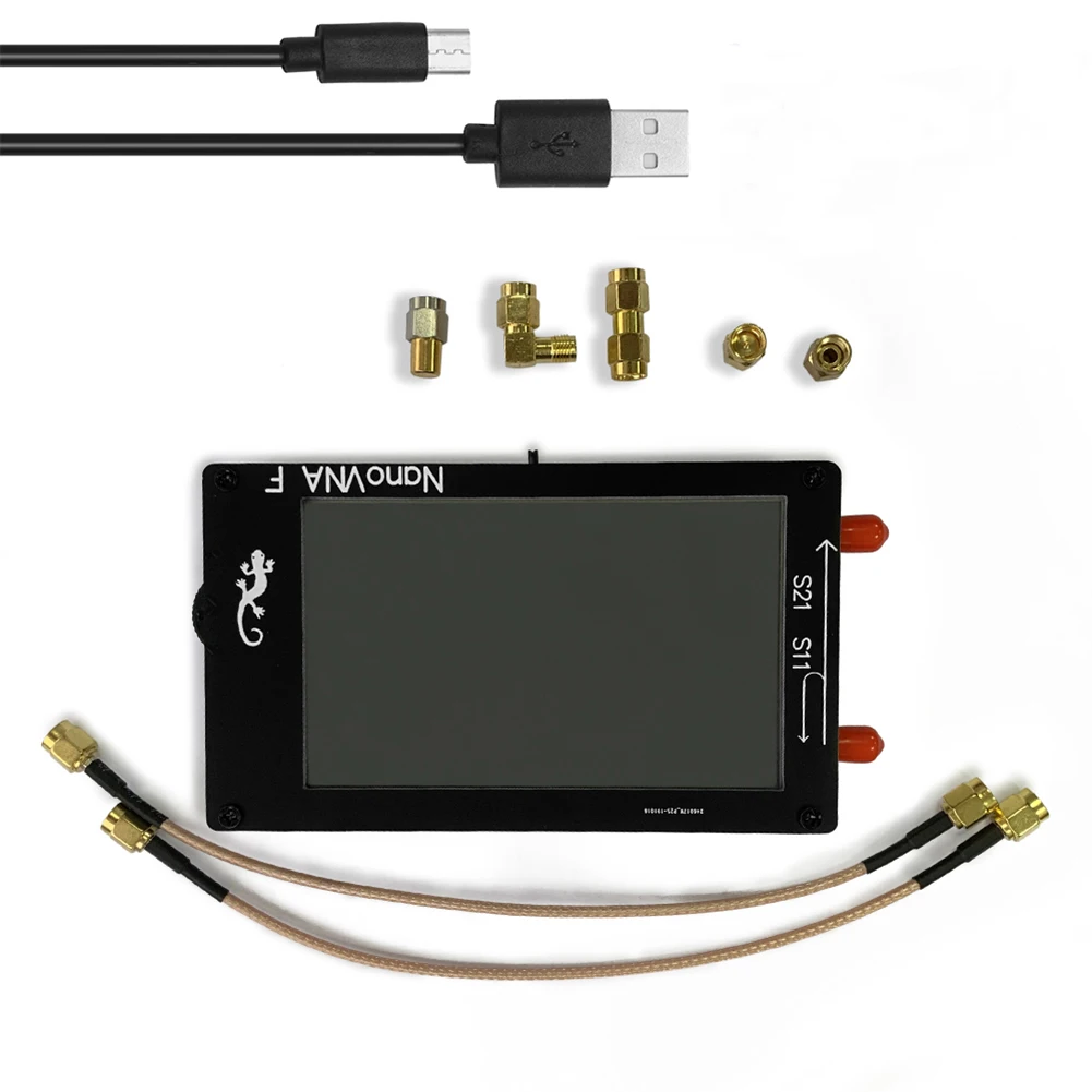 Professional Nanovna-f Portable Vector Network Analyzer Meter SWR 50KHz-1000MHz 4.3 inch IPS MF HF VHF Antenna Analyzer