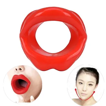 마사지 페이스 리프팅 립 트레이너, 입 근육 강화 실리콘 고무 얼굴 슬리밍 운동 뷰티 피트니스 장비