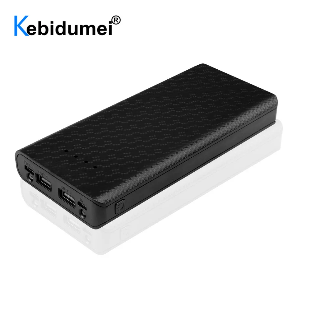 2 порта USB 5 в 8x18650 Зарядное устройство Коробка батарея банк питания коробка для