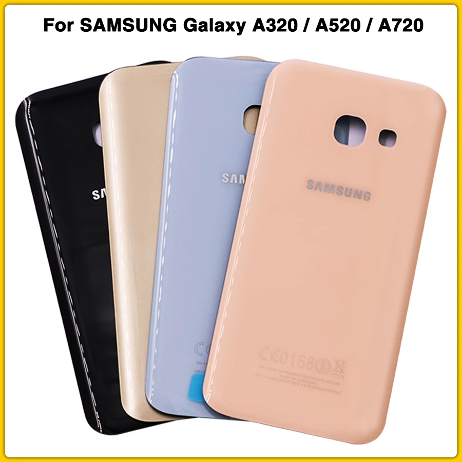 

Rear Housing Case For SAMSUNG Galaxy A3 A5 A7 2017 A320 A520 A720 Battery Back Cover Door Rear cover + Adhesive