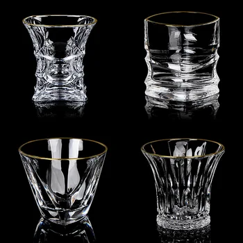 

Set of 2 top quality crystal whiskey wine glass for party club beer drinking glass cups 200828-08