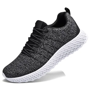 

Mew Fashion Men Shoes Breathable Lightweight Men Shoes Sneakers Mesh Lace-up Hot Sale Men Casual Flat Shoes Plus Size 38-46