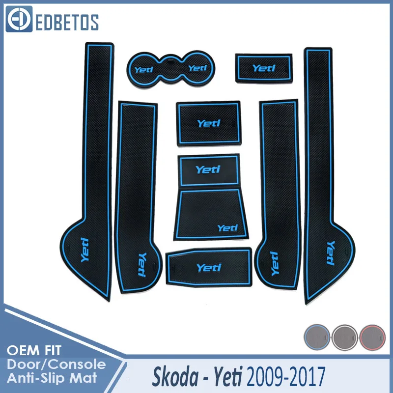 Грязный коврик для Skoda Yeti 2009 2010 2011 2012 2013 Yeti аксессуары для двери паз ворота слот подставка