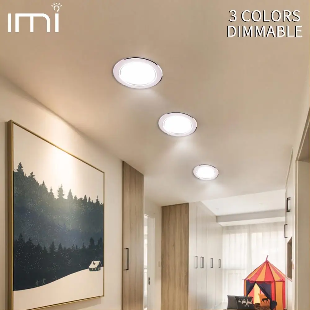 

Ultra Thin Downlight Led Panel Recessed Down Light Round 3W 5W 7W 9W 12W 15W 18W Bedroom Kitchen Indoor Spot Lamp 220V 110V