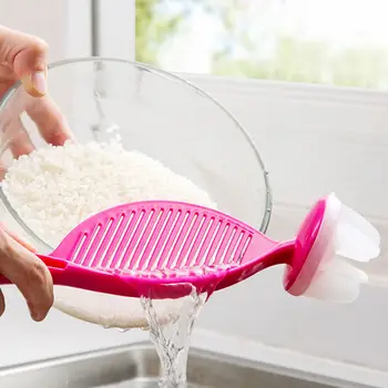 

Household Kitchen Tool Leakproof Rice Washer Food Grains Washing Stick Plastic Water Filter Kitchen Utensils Gadgets