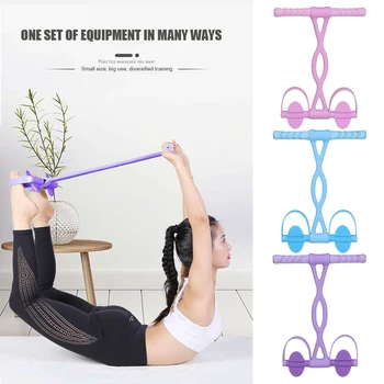 

Multi-function Arm Leg Tummy Training Foot Sit-up Pedal Rally TPR Tension Resistance Pull Rope Pilates Yoga Fitness Equipment