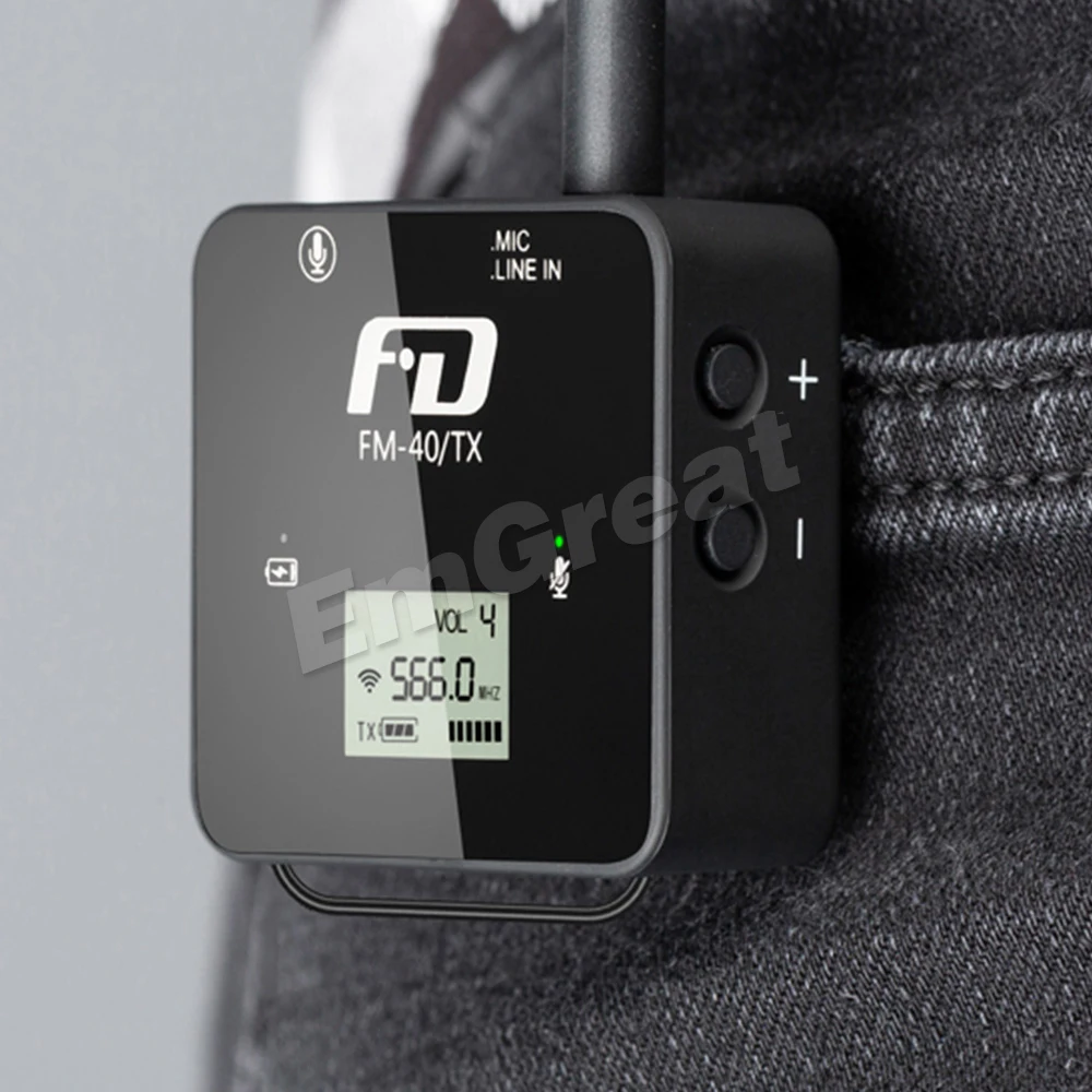 Feidu FM40 UHF Mini Wireless Microphone System