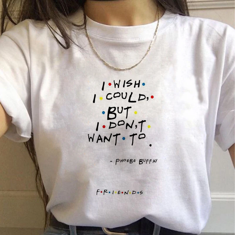 Harujuku Kawaii Friends Tv TShirt Women Korean Style Fashion T-shirt Ulzzang 90s Graphic Friends Tv Show T Shirt Top Tees Female 1