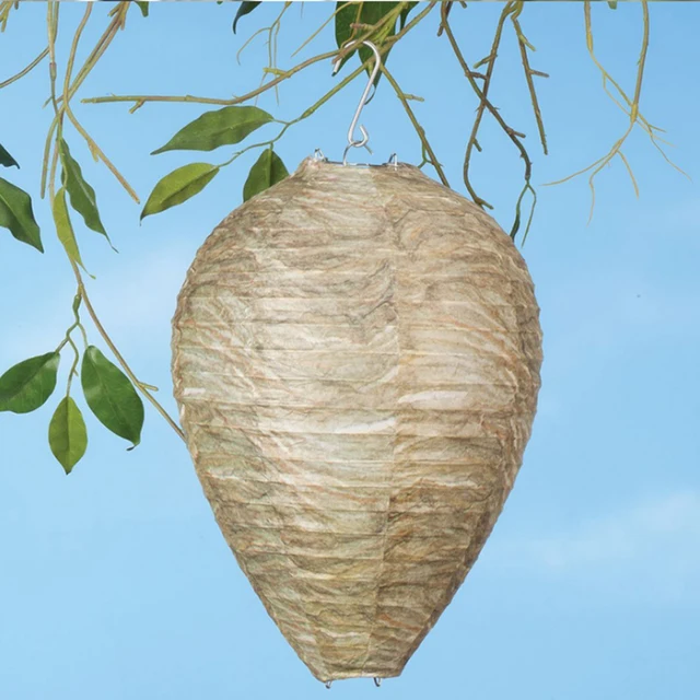 1-2 Db Méhkas Lámpás Biztonságos Szimulált Méhsejt Lógó Darázs-Riasztó Hamis Darázs Fészek Csalása Szabadtéri Otthoni Kerti Kiegészítők Számára - Image 5