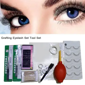 

18pcs Suit False Eyelash Extension Kit Eyelash Suit Major Planting Eyelash Suit Eyelash Planting Tools Practice Beginner