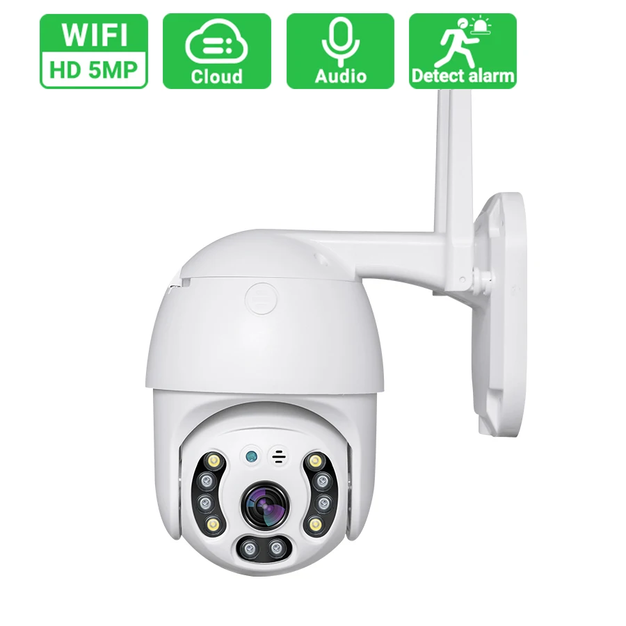 

NEW 1080P HD Wifi Tracking Camera Cloud storage Home Security PTZ IP Camera Auto Speed Dome 5MP Camera Wireles With TF card