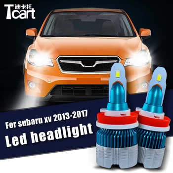 

Tcart 2pcs 60W Car LED Headlight For Subaru XV crosstrek 2013 2014 2015 2016 2017 9005 HB3 H11 auto lamps