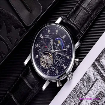 

Patek- Philippe- New Automatic Mechanical Men Watch Silver Blue Stainless Steel Transparent Sapphire Glass AAA Glide Watches 787