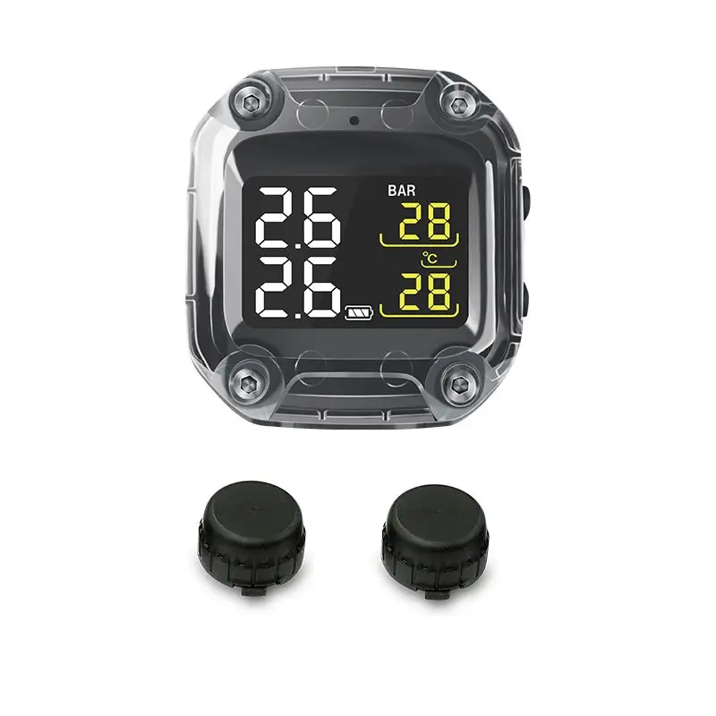 M3 TPMS Водонепроницаемая мотоциклетная система контроля давления в шинах в режиме реального времени беспроводной с ЖК-дисплеем внутренний или внешний TH/WI/WF Sens