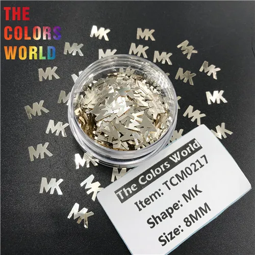TCM0217 50g TCT-382 MK shape 8 мм Ногти Блеск Дизайн ногтей украшения боди-арт Краска для лица макияж хна тумблеры ремесло DIY аксессуары фестиваль - Цвет: TCM0217 50g