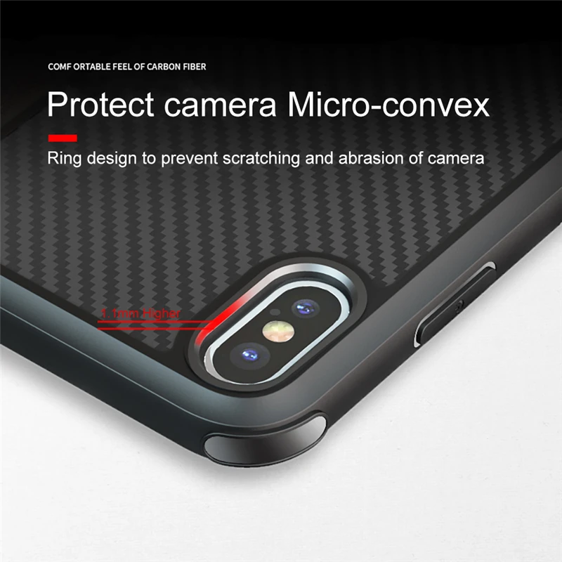 Для iPhone XR XS MAX Роскошный тонкий ударопрочный Прочный резиновый чехол накладка
