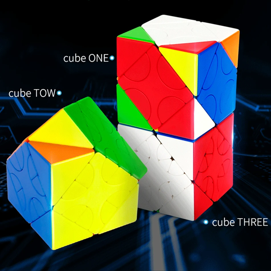 

MOYU HunYuan Oblique Turning Cube—1|2|3 2020 New Magic Speed Cube Professional Puzzle Toys For Children Kids Cubo Magico Gift