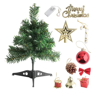 

30cm DIY Artificial Christmas Tree with LED String Lights Warm White for Party Home Xmas Decorations