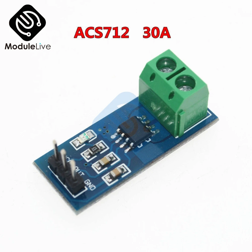 

1Pcs ACS712 30A Range Hall Current Sensor Module ACS712 Module for Arduino DIY KIT