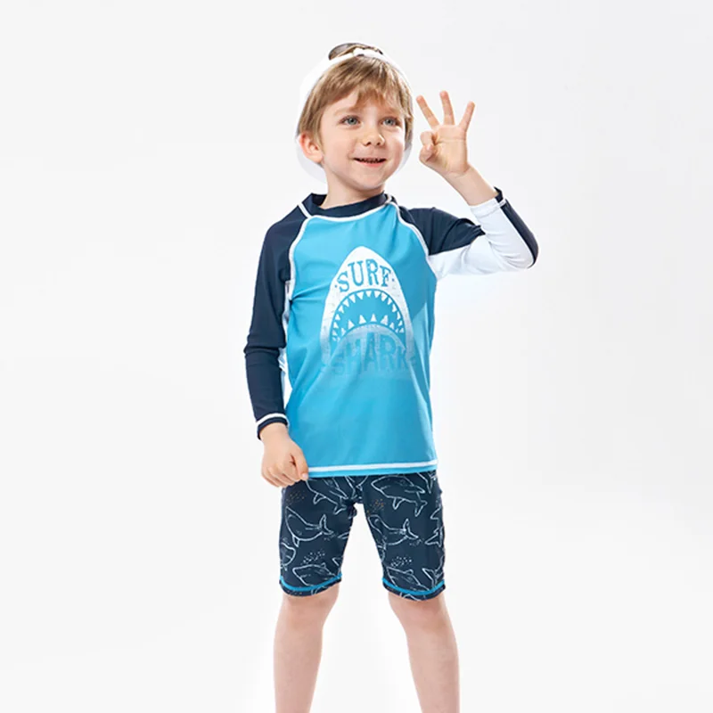 Children's Swimsuit two piece beach CAP baby swimwear