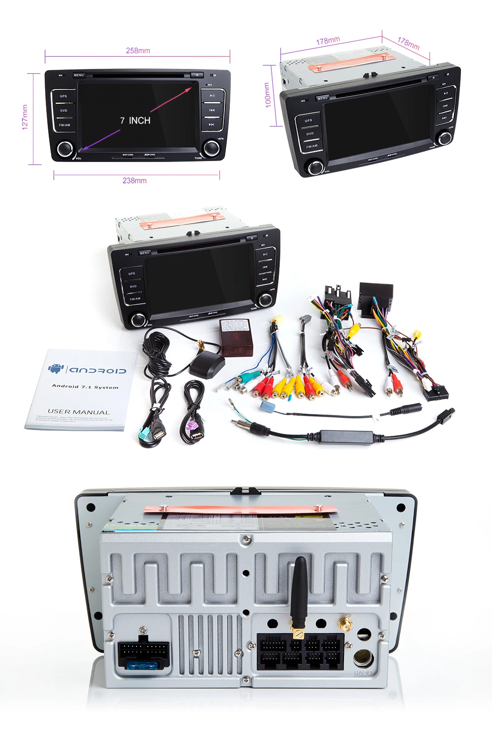 Clearance IPS DSP 4G 64G 8 Core 2 Din Android 9.0 Car Radio DVD Player For Skoda Octavia 2 3 A 5 A5 Yeti Multimedia GPS Navigation Stereo 23