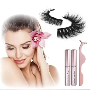 

Five Pairs Of Magnetic Eyelashes 2 Magnetic Eyeliner Liquid Tweezers Set Eyeliner Easy To Wear Eyelashes Set Makeup Tools