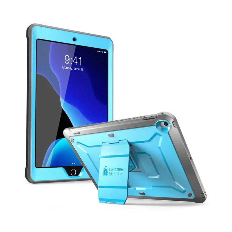 SUP чехол для iPad 10,2 Чехол 7 поколения( выпуска) UB PRO полный корпус прочный Чехол со встроенной защитной пленкой и подставкой - Цвет: Blue