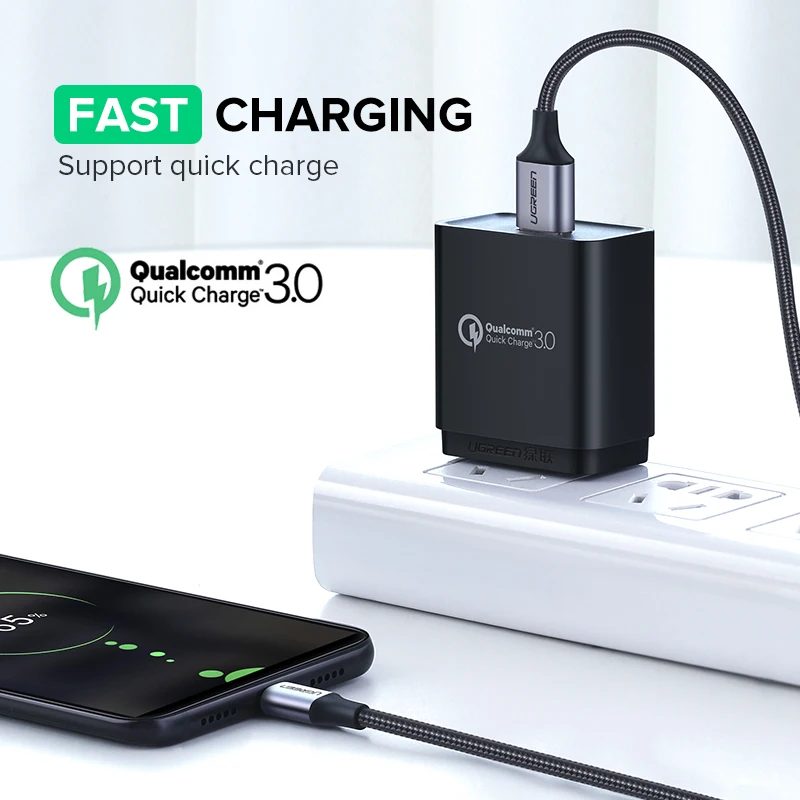 Ugreen Micro USB Cable 2.4A Nylon Fast Charge USB Data Cable for Samsung Xiaomi LG Tablet Android Mobile Phone USB Charging Cord Ugreen Micro USB Cable 2.4A Nylon Fast Charge USB Data Cable for Samsung Xiaomi LG Tablet Android Mobile Phone USB Charging Cord