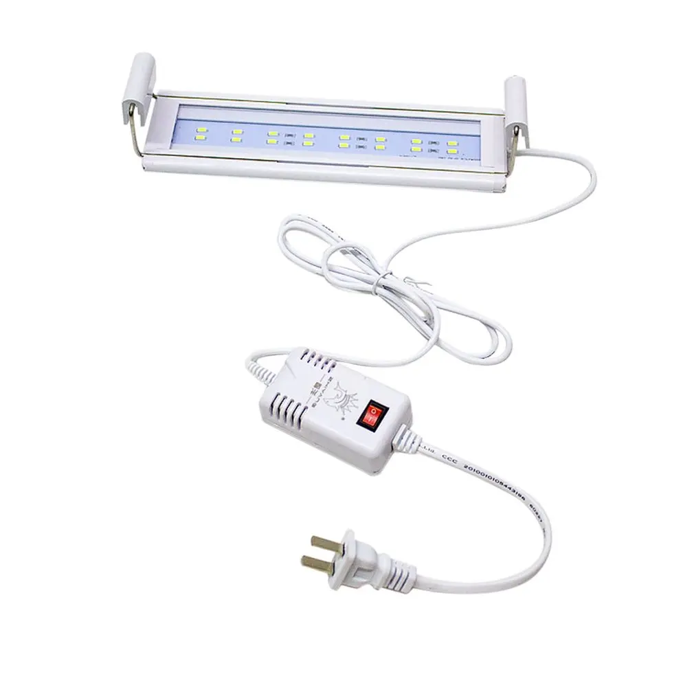 

ICOCO LED Aquarium Lighting Ultra-thin Ultra-bright Aquarium Bracket Lamp for Fish Tank with Extendable Stainless Steel Bracket
