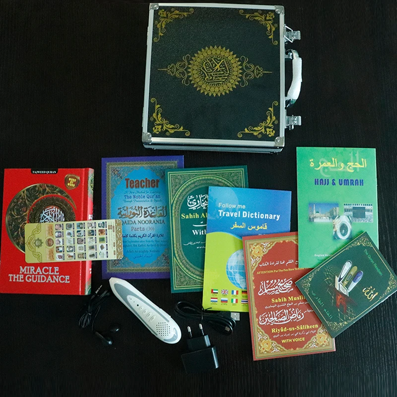 Цифровая ручка-плеер, электронная ручка, читающая Коран, читающая ручка-динамик, более 25 переводов, французский английский, урду, испанский, немецкий, загрузка голоса