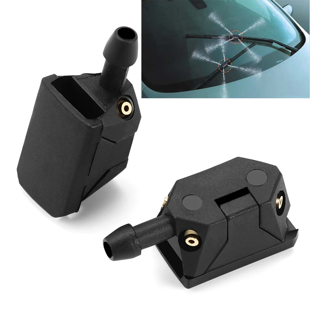 2 шт. автомобильные форсунки омывателя лобового стекла для Peugeot 307 206 407 Citroen C4 C5 Honda