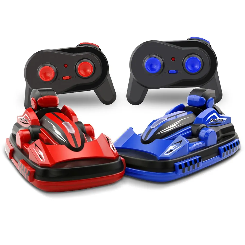 

OCDAY RC Car W100 2.4G RC Battle Bumper Car with Remote Controller Vibration Sense Speed Switch Life-Sensing Lights