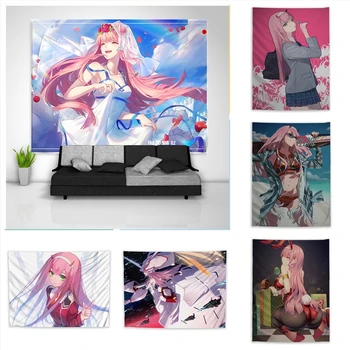 

Darling in the FranXX Zero Two Tapestry Art Wall Hanging Sofa Table Bed Cover Home Decor Dorm Gift