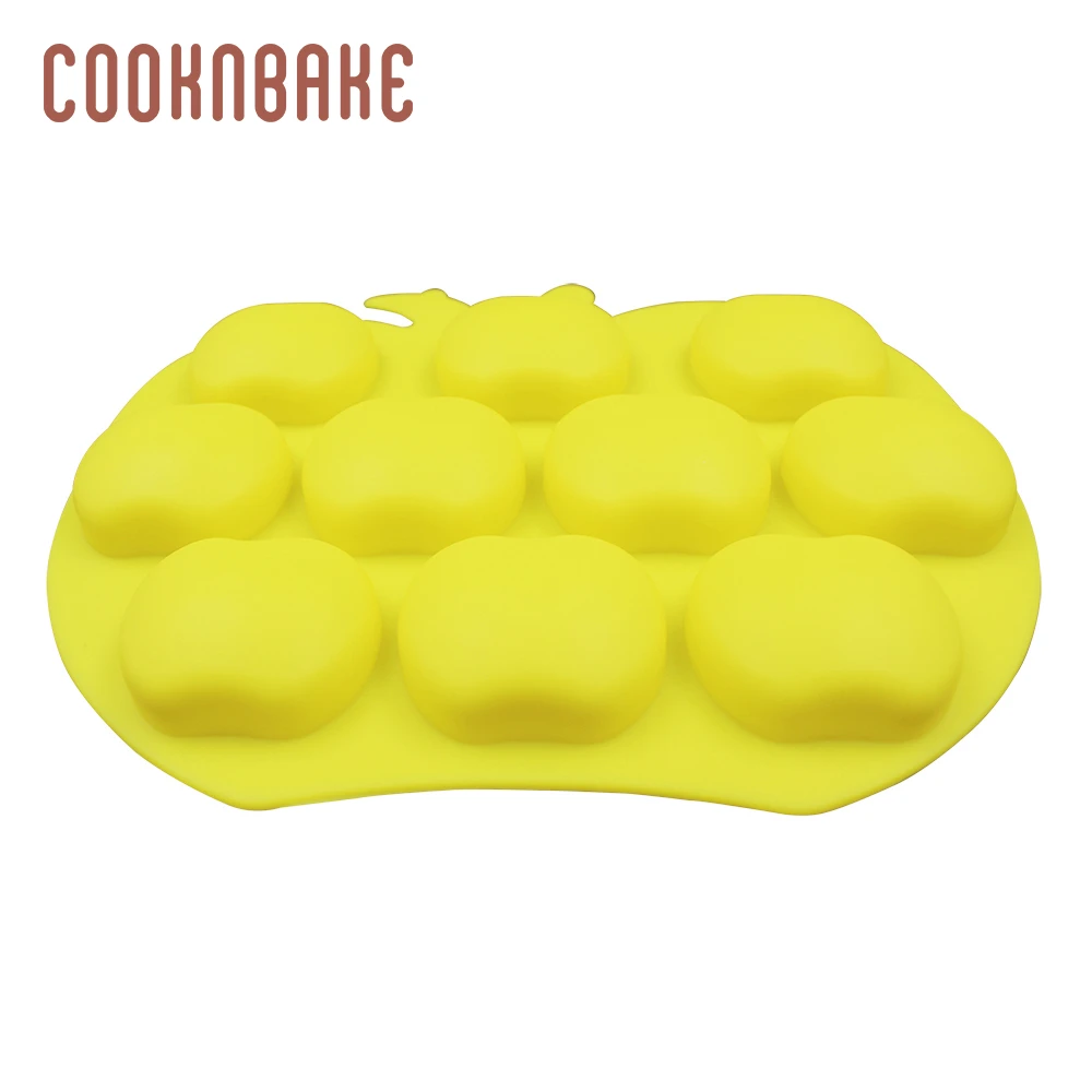 COOKNBAKE силиконовая Плесень Для Шоколада яблоко в карамели форма печенья торта Кондитерская выпечка инструмент 10 отверстие gummy льда лоток украшения торта