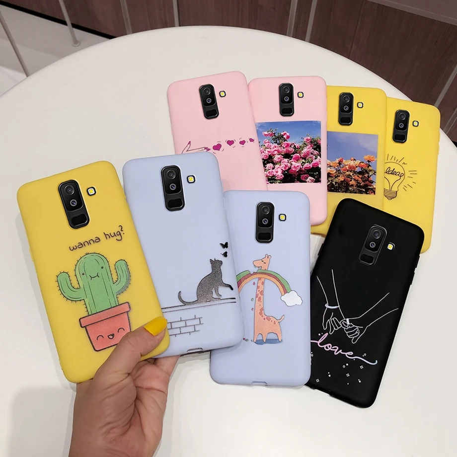 Chinese kool Gang gordijn Voor Fundas Samsung Galaxy A6 2018 Case Soft Matte Tpu Silicone Cover Voor Samsung  A6 Plus A6 + Een 6 plus 2018 Telefoon Case Back Cover|Telefoonbumper| -  AliExpress