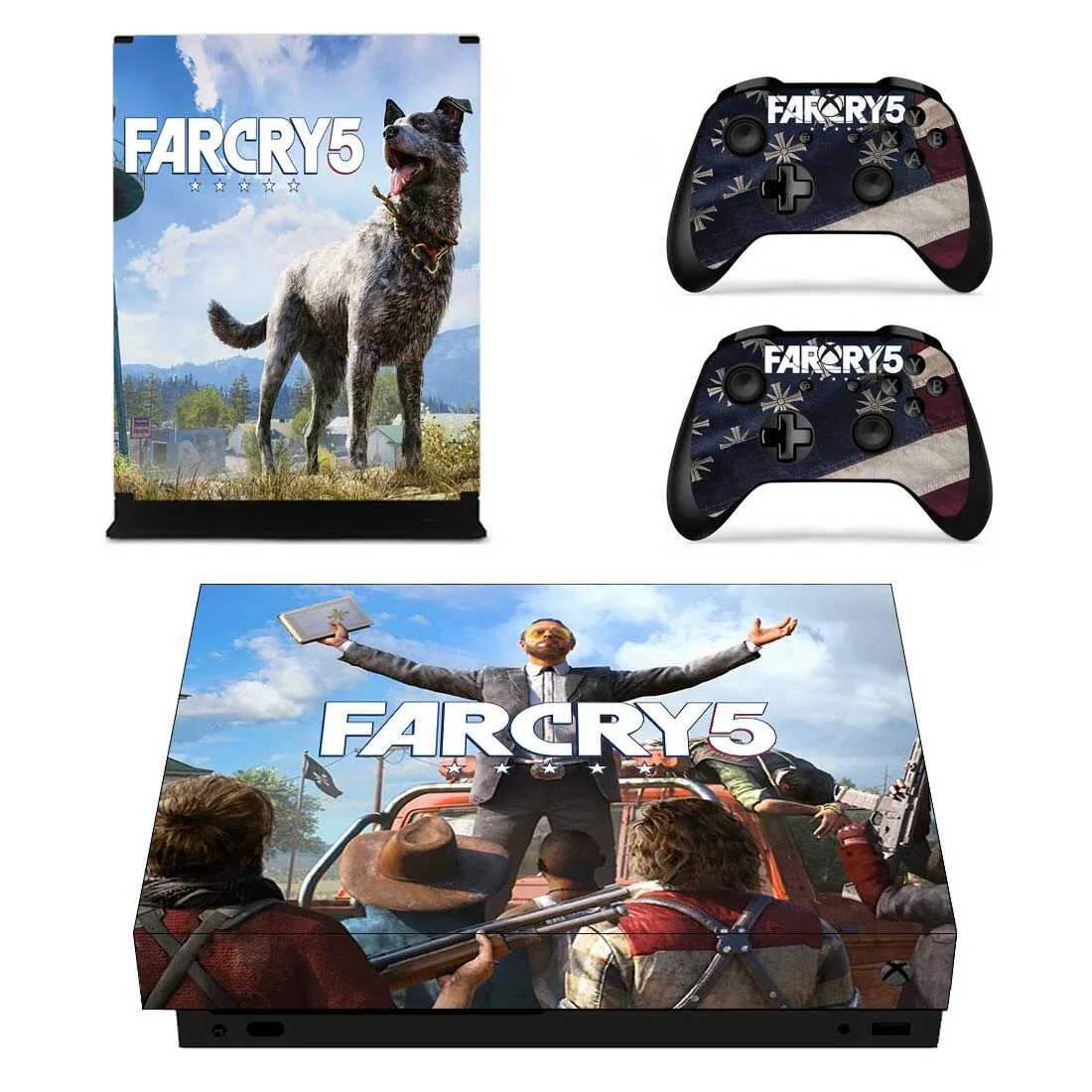 Far Cry 5 наклейка s для Xbox One X виниловые наклейки на кожу Наклейки Обложка Pegatinas для Xbox one X консоли пульта дистанционного управления скины
