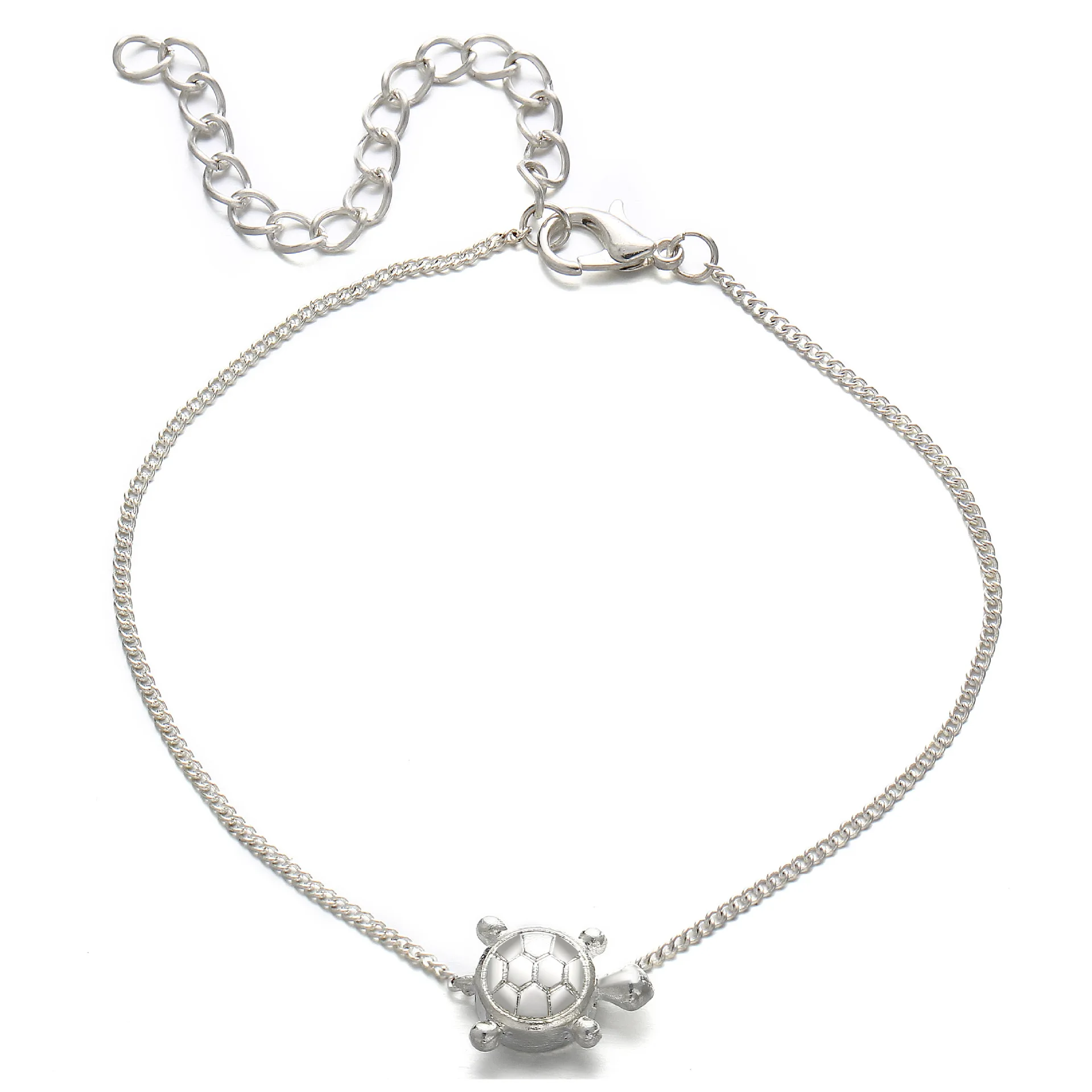 

Europe And America Creative Retro Simple Beach Turtle Anklet New Style jiao shi pin