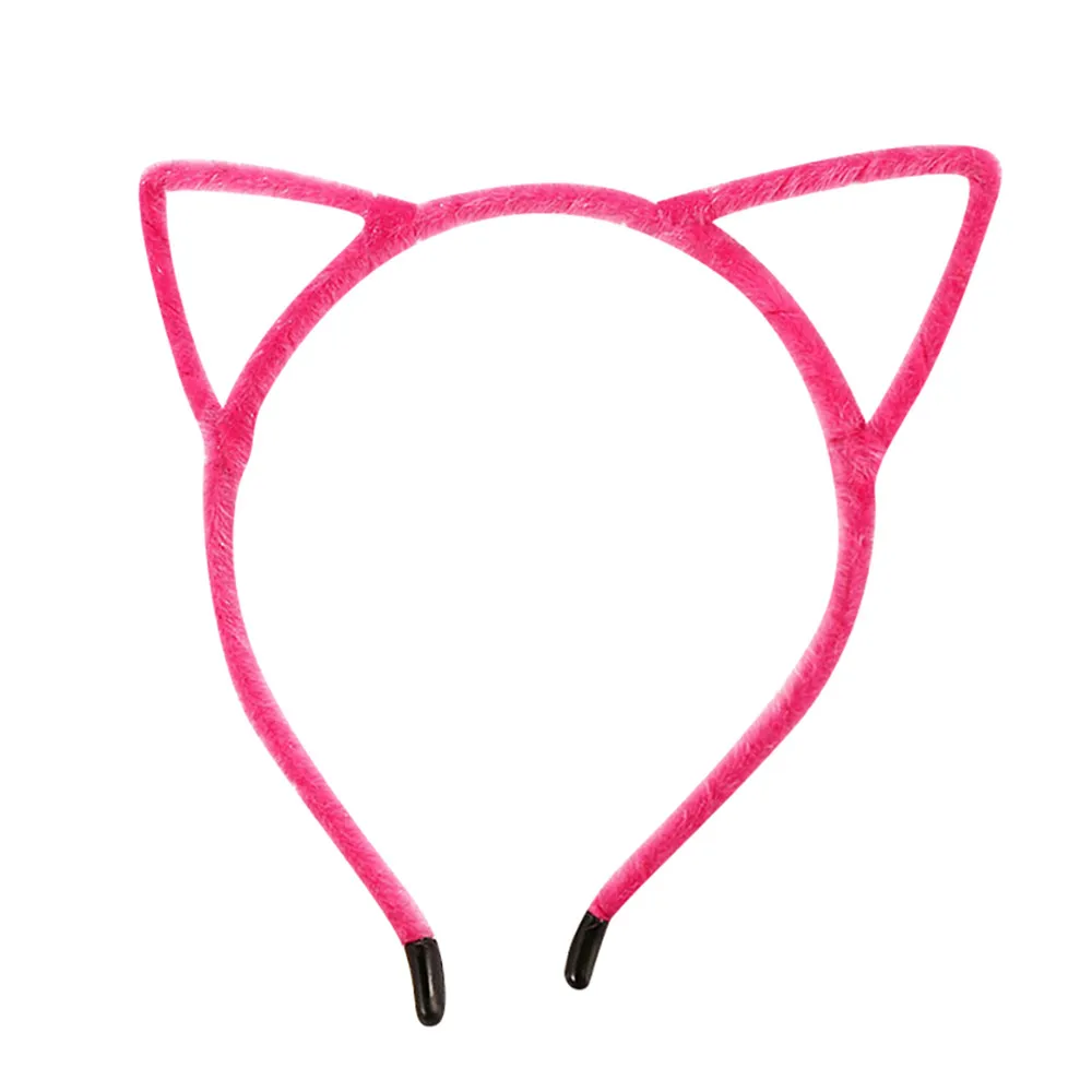  Girls Headband kids cute cat ears and velvet headband  Headwear Hair Accessories baby Washing Face Makeup Headwear