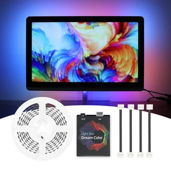 

Ambient TV Back light Kit Led Strip Light RGB For TV PC Monitor Backlight Dream Screen Decoration USB Led Strip 1M/2M/3M/4M/5M
