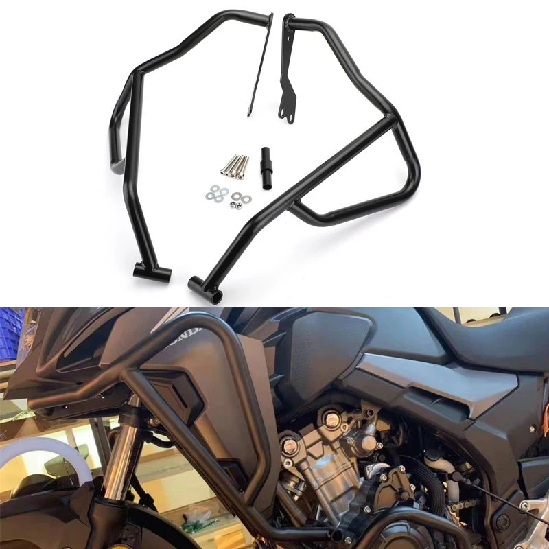 Artudatech Black Engine Guard Upper Crash Bar Fit For Honda CB500X 2019 Bumper Protector Accessories | Автомобили и мотоциклы