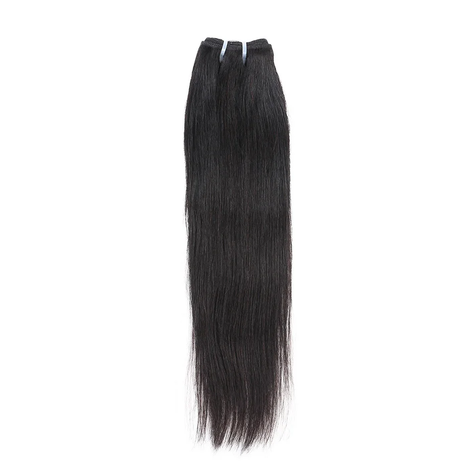 

Beauty On Line 8-14inch Synthetic Straight Hair Bundles High Temperature Hair Natural Black Double Weft Hair Extension 50G