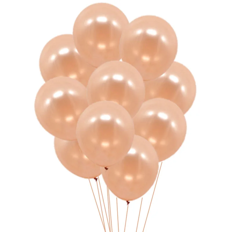 10pcs rose gold Розовое золото вечерние украшения сердце Фольга шар номер латекса конфетти для воздушного шара гелиевые шары для свадьбы и дня рождения вечерние детский душ - Цвет: 10pcs rose gold