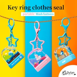 Sello con hebilla colgante para niños, juguete de ropa para estudiantes, con nombre personalizado, resistente al agua, no se decolora, personalizado