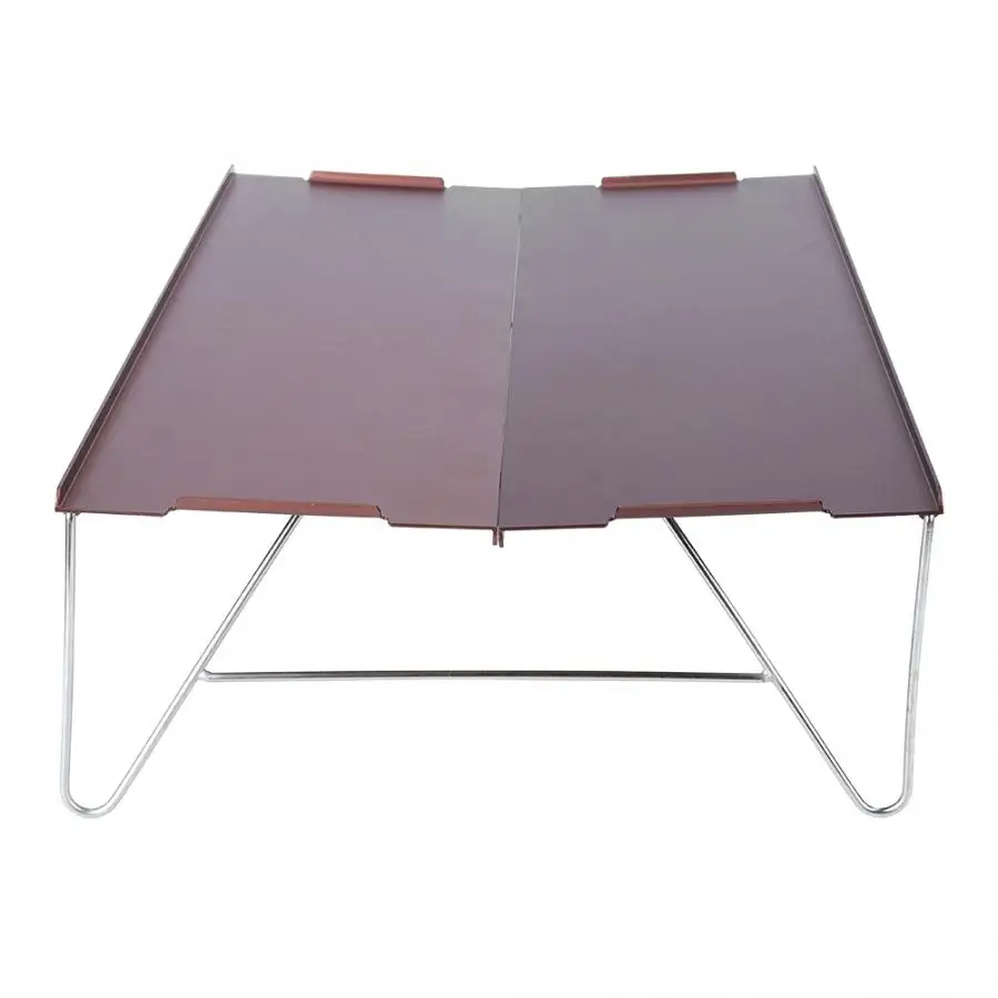 Outdoor Camping Table Portable Metal Detachable Indoor Picnic Desk Folding for Hiking Tools | Спорт и развлечения