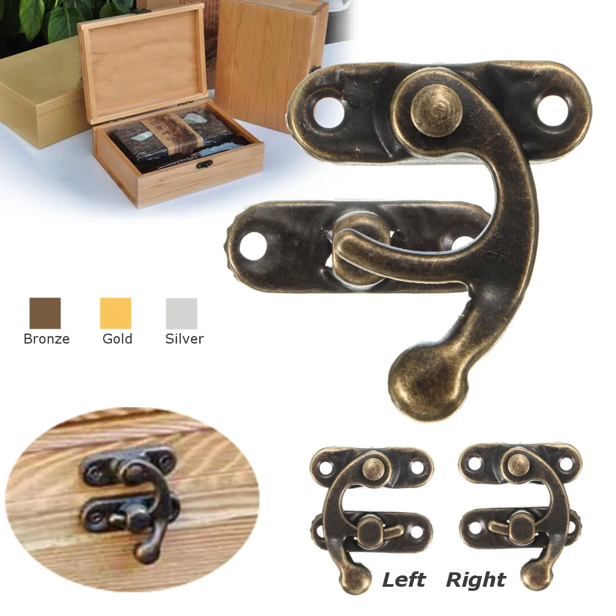 Ретро антикварная застежка крючок металлическая загнутая пряжка с роговым