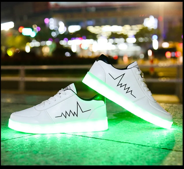 mineraal Discriminatie Bestuiver Electric Syllable Led Shoes Luminous Sneakers With Lighted Sole Women Led  Shoes For Adult Party Gift - Shoes - AliExpress