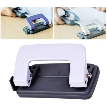 

2 Hole Handheld Craft School Professional Ring Binder Office DIY Planner Metal Paper Puncher Portable Tool Stationery