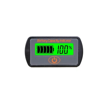 

12V 24V LCD Battery Capacity Voltmeter Tester Indicator Car Lead-acid Lithium